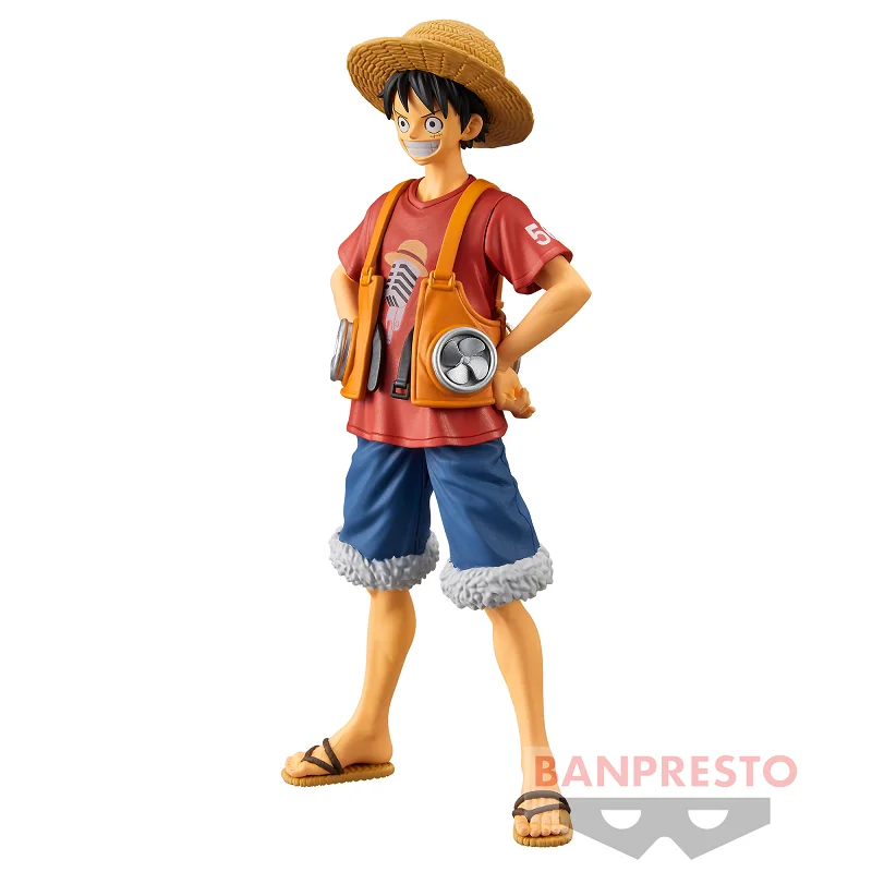 Bandai Original Banpresto Anime One Piece Film RED DXF The Grandline Men Monkey D Luffy PVC Figurka kolekcjonerska Model Zabawki