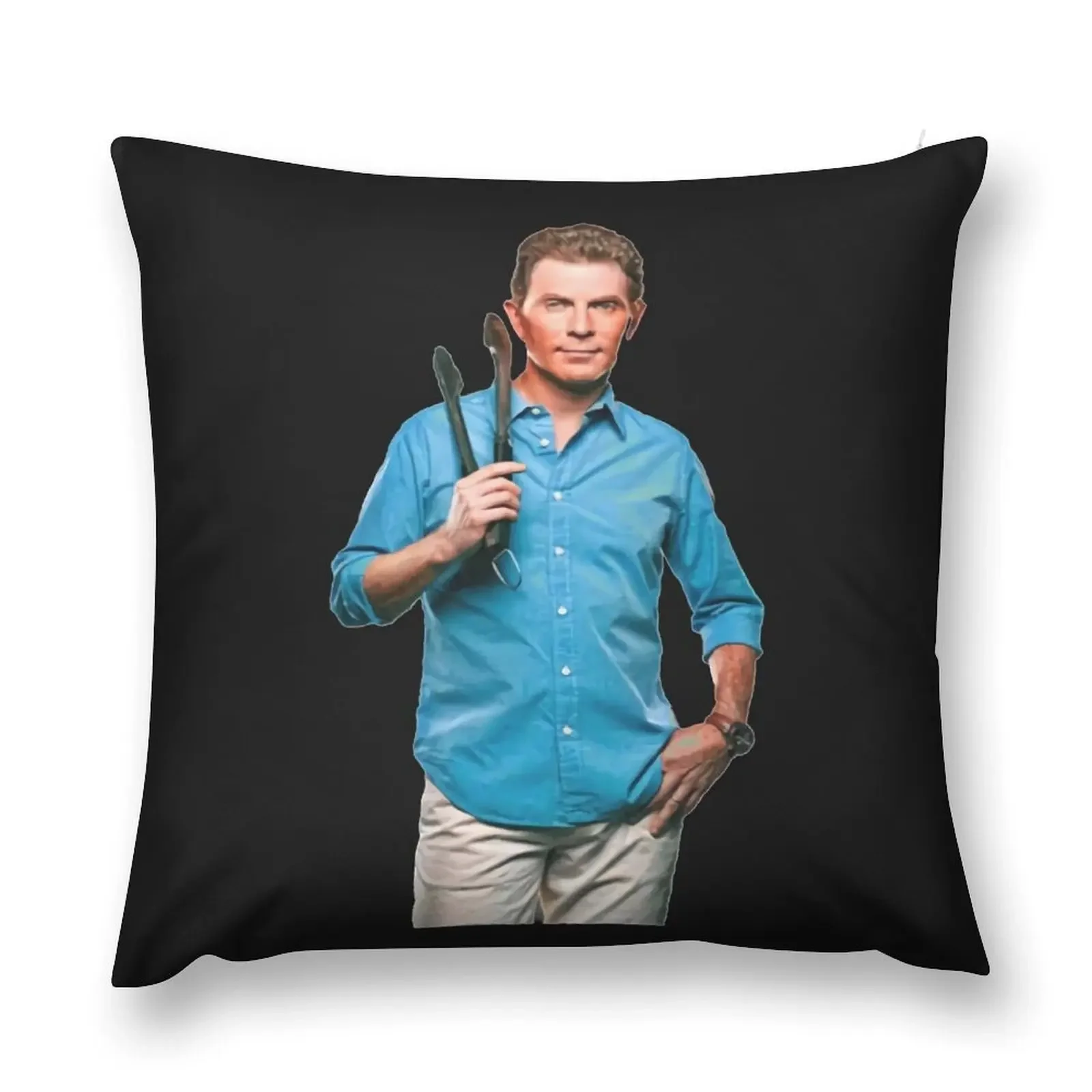 Bobby #Flay #Celebrity Chef Food Network Tv Star Throw Pillow christmas supplies Plaid Sofa Pillowcases pillow