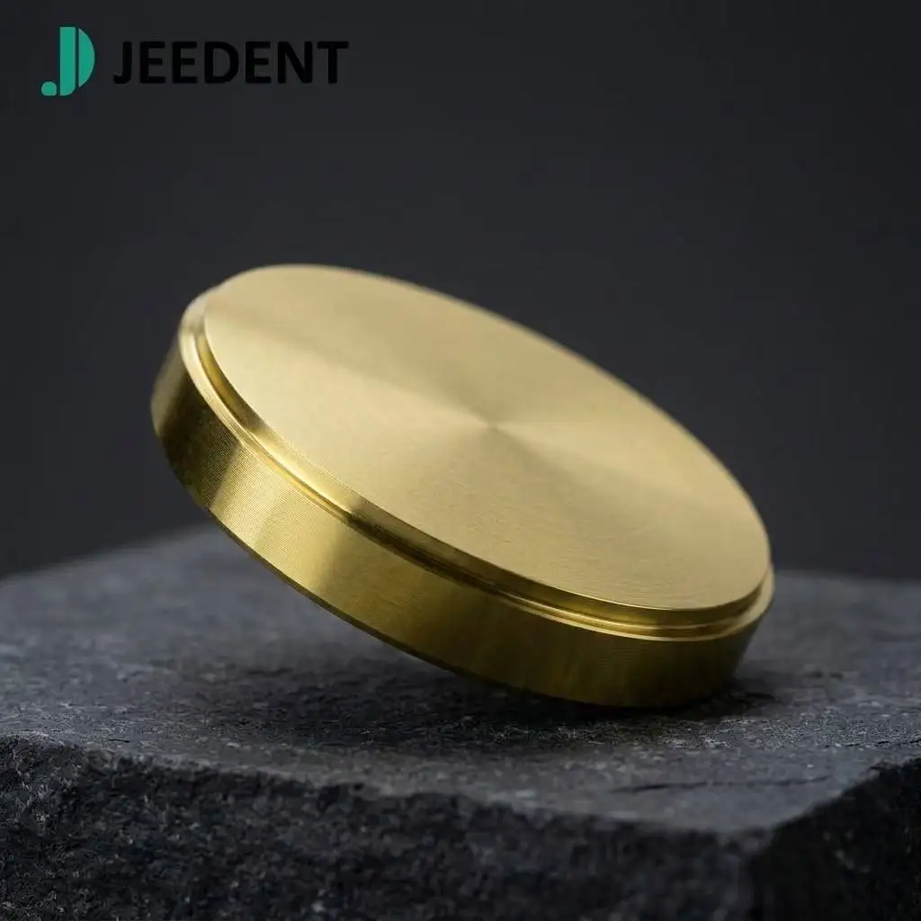 Premium Gold Metal Block 98mm GR5 TC4 for CAD CAM Lab Restoration Framework Components Blank Materials