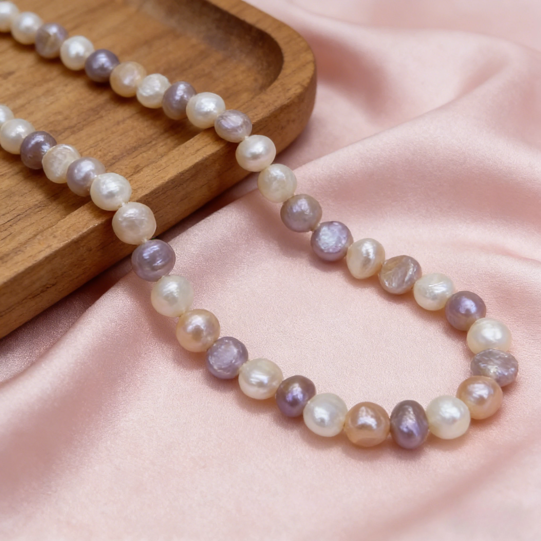 

7-8mm Natural Freshwater Irregular Pearl Mixed Colors Isolated Bead Jewelry Make DIY Necklace Bracelet Accessories Women Wedding
