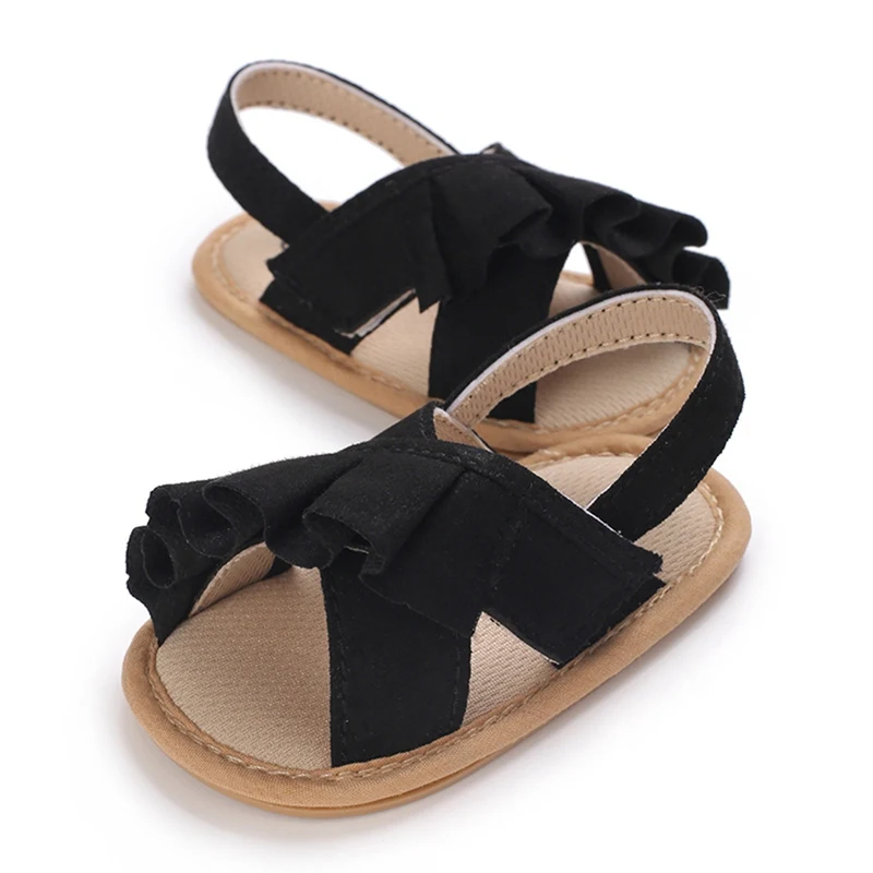 Neugeborene Baby Mädchen Jungen Sandalen Pu Soft Bottom Sohle Anti-Rutsch-Säugling First Walker Krippe Schuhe Sommer Kleinkind Outdoor Caual Schuhe