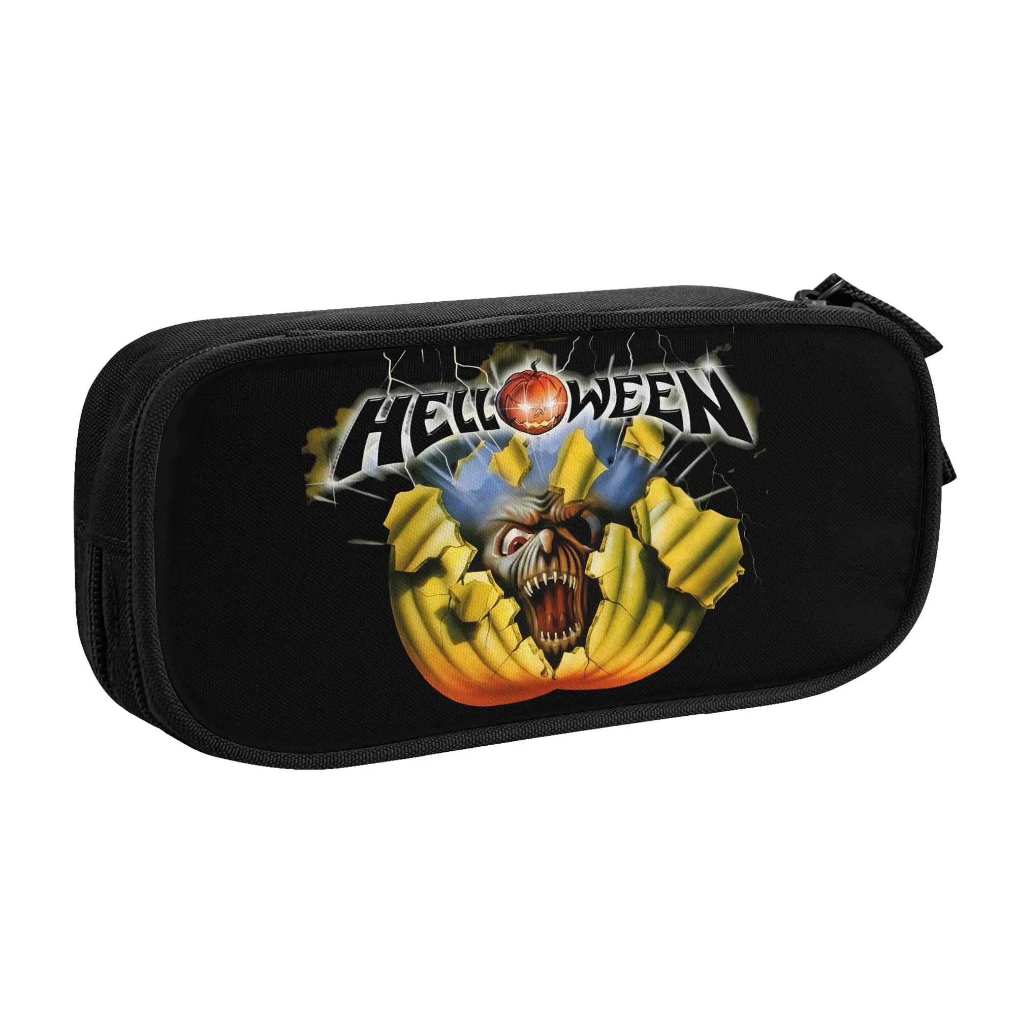 Cute Helloween German Power Heavy Metal Band  Pencil Case for Girls Boys  Large Storage Pen Box Bag Stationery