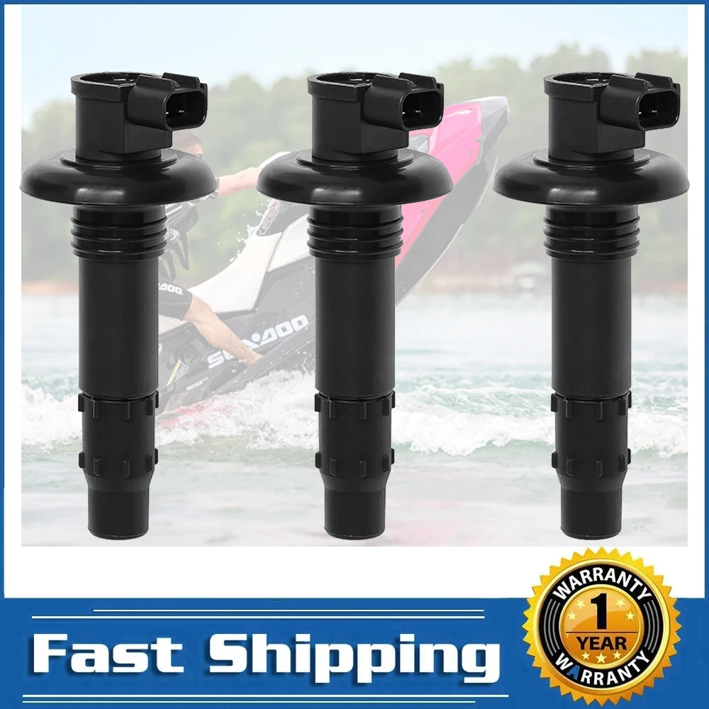 3pcs Ignition Coil Stick Fit for SeaDoo GTX RXT RXP GTI GTS GTR Wake 130 155 185 215 255 260 HP 420664020 296000307 290664020