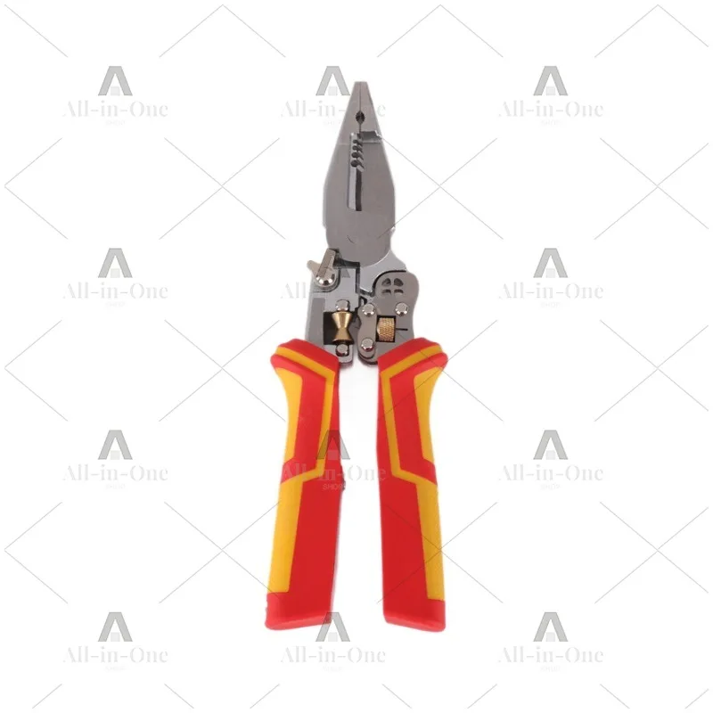 9 In 1 Multifunctional Wire Stripper Electrician Cable Cutter Crimping Pliers Wire Peeling Splitting Hand Tool