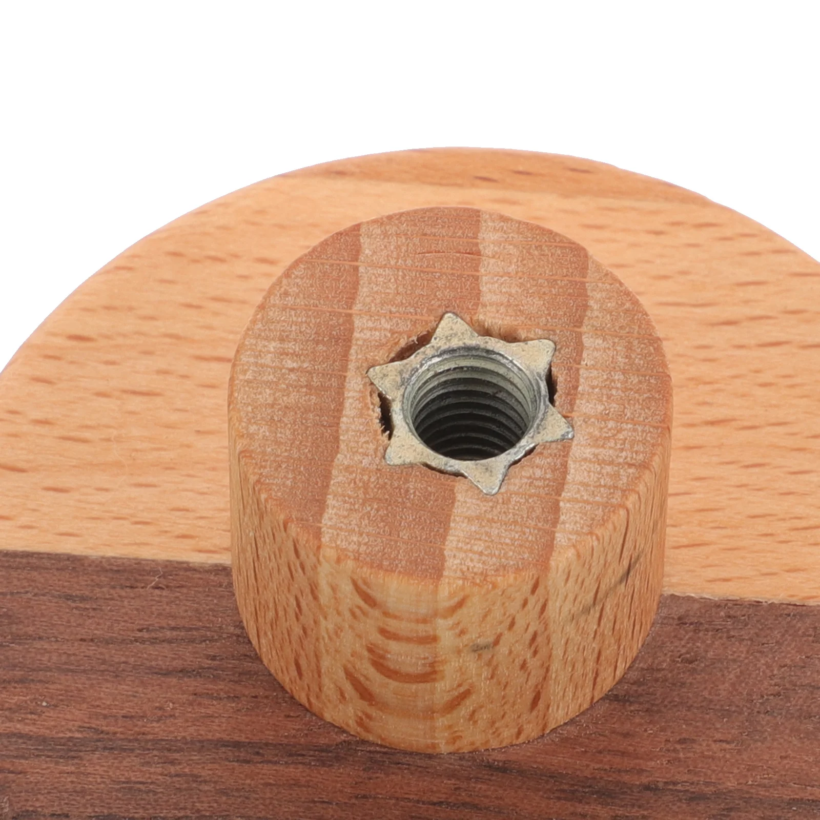 

2Pcs Wood Cabinet Knobs Rustic Round Drawer Pulls for Dresser Cupboard Closet Small Decorative Furniture Handles