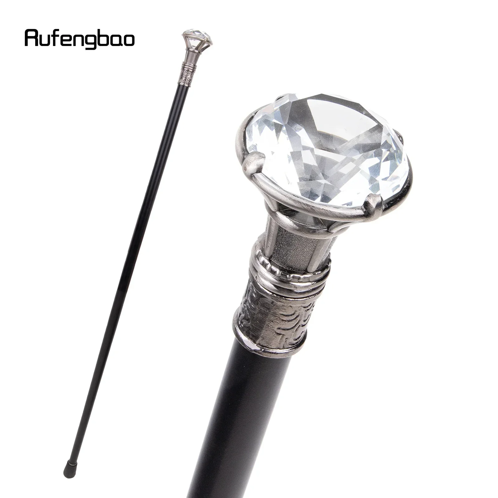 

Diamond Type Single Joint Walking Stick Decorative Cospaly Party Fashionable Walking Cane Halloween Crosier 93cm