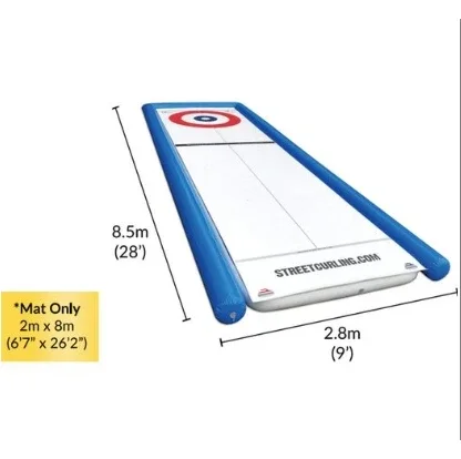 

Portable Inflatable Synthetic Ice Express Rink Shooting Pad Stick Sport Curling Lane Hockey Practicing Board Gymnastics Mat