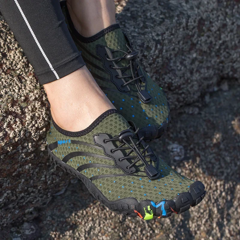 Zapatos de Trekking de río de fondo suave transpirables Unisex, máquina para correr de secado rápido, zapatos de agua, calcetines de playa antideslizantes