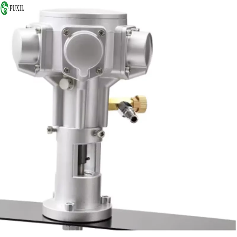 Explosion proof horizontal mixer, 50 gallon pneumatic mixer, horizontal plate, stepped paint can barrel, aluminum alloy