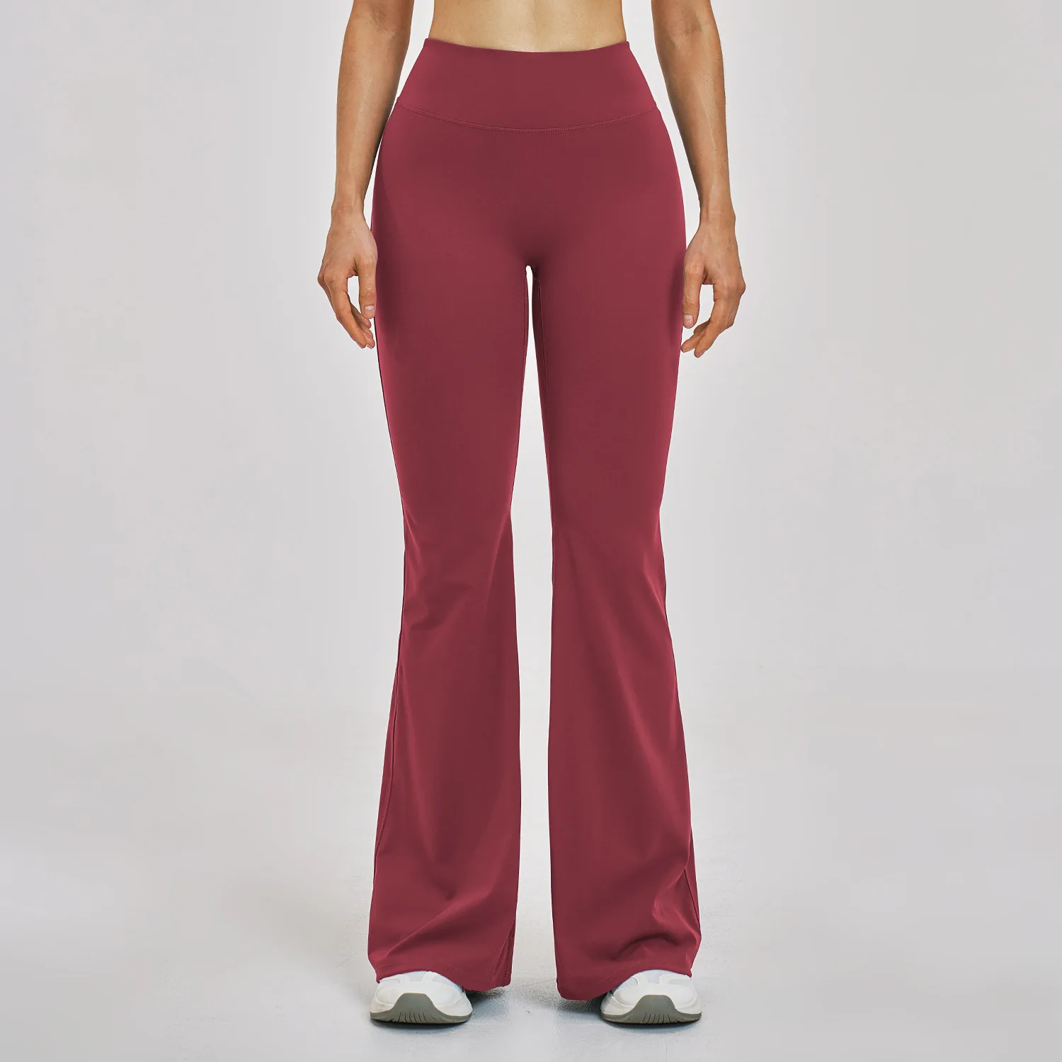 High Waisted Wide Leg Yoga Pants Women Butt Lift Workout Trousers Flared Leggings Tummy Control Running Gym Legging Fitness Wear