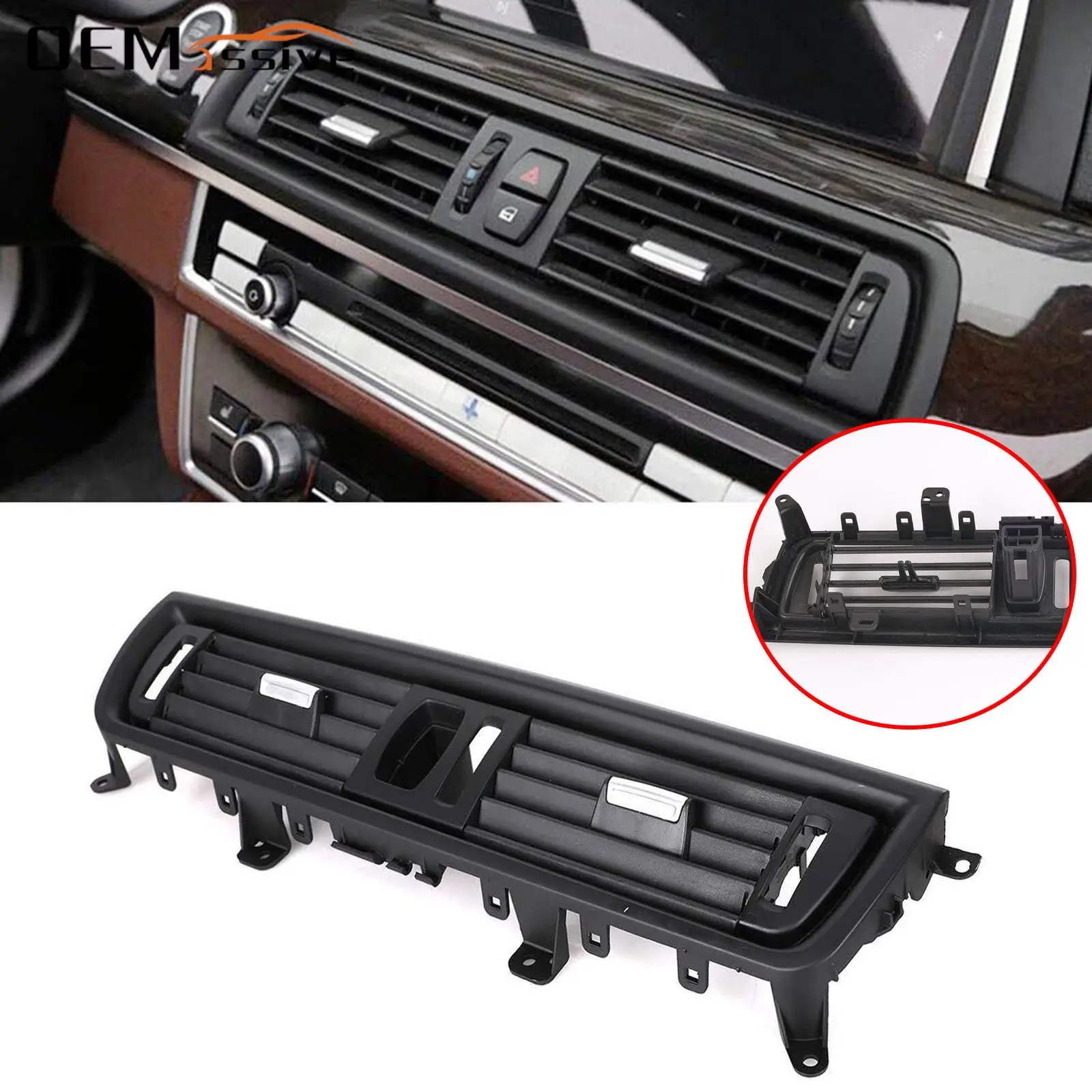 Front Air Conditioner Vent Grille Air Outlet Panel Dasn For BMW 5 Series F10 F11 520i 523i 528i 2010 2011 2012 2013 2014 2015-16