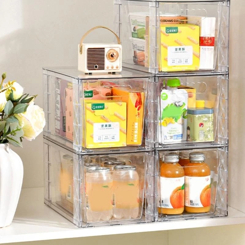 

Multipurpose Stackable Plastic Storage Bins Storage Drawers For Kitchen Countertops Closet Shelves Pack Of 1 Unit 37JD