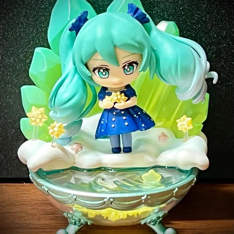 Véritable Hatsune Miku Night Sky Story boîte aveugle modèle fait à la main Placements Animation périphérique Surprise jouet cadeaux d'anniversaire
