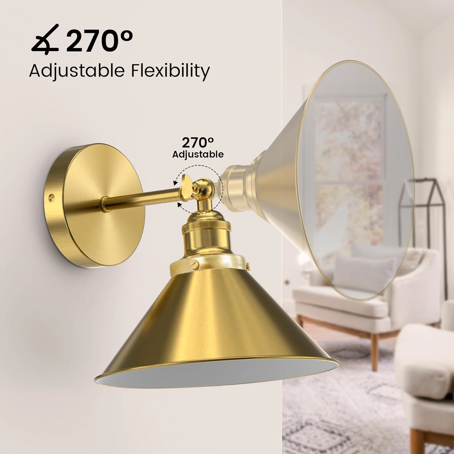 Lámpara de pared con pilas recargable sin cables con 15 bombillas Rgb regulables y extraíbles y control remoto 2770 °