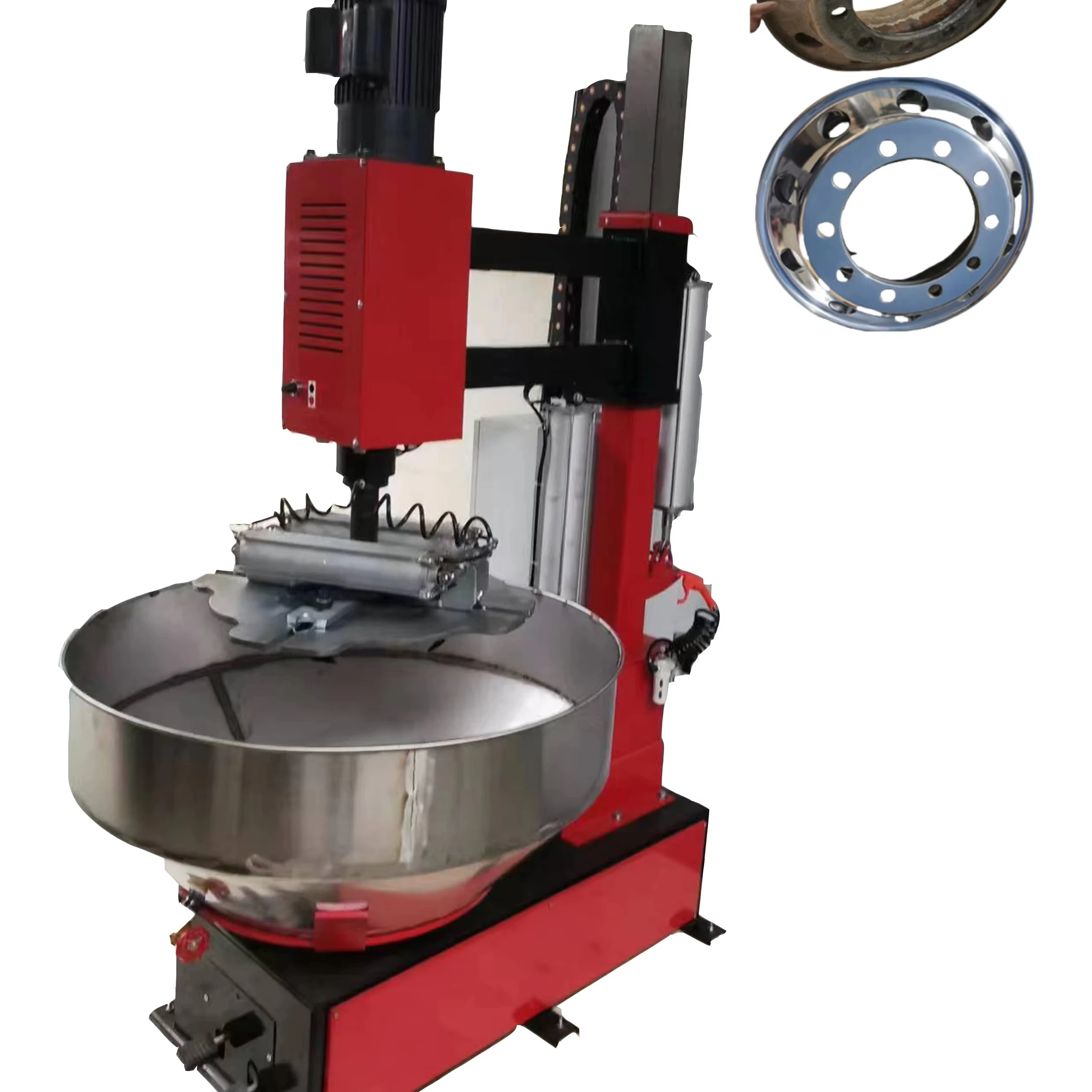 High Quality Automatic Wheel Polishing Machine with Motor & Engine for Car Alloy Wheel Rim Repair