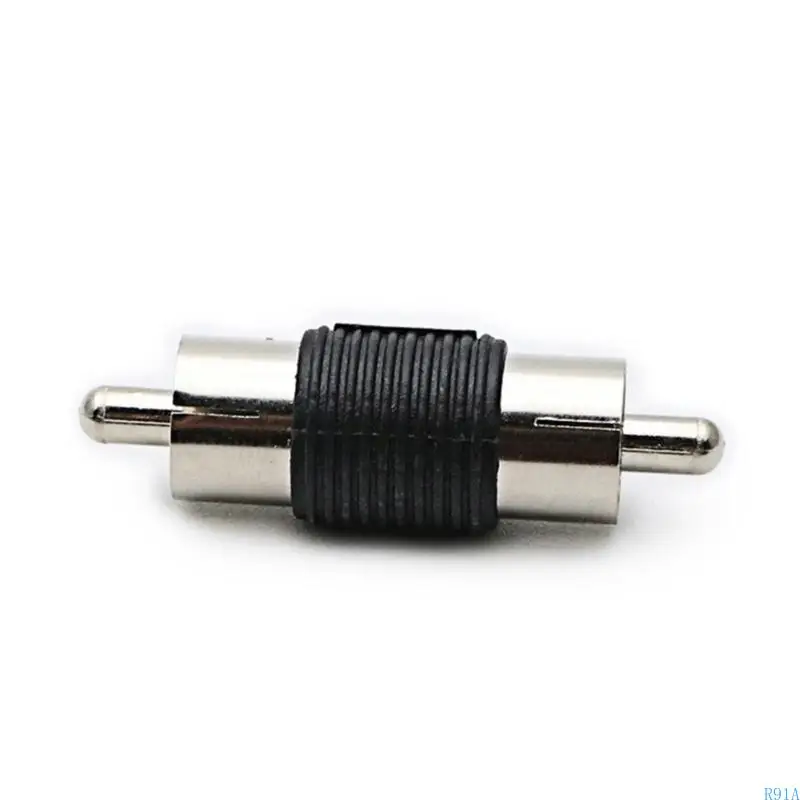 R91A 3Pack Video Male to Male Coupler Connectors for Convenient Video Cable Extension and Interferences Reductions for TVs