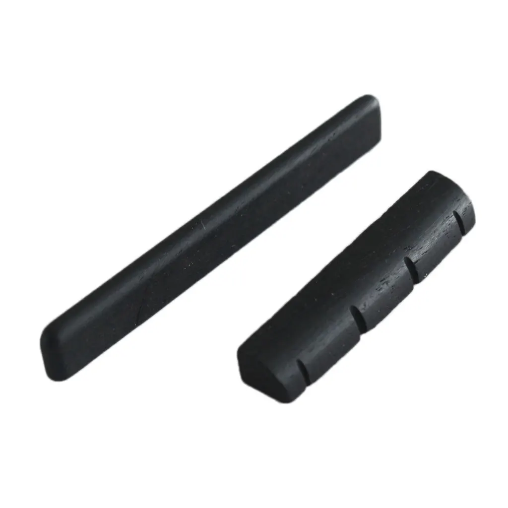 1 Set Ukulele Guitar Replacement Slotted Saddle Musical Instrument Parts Black