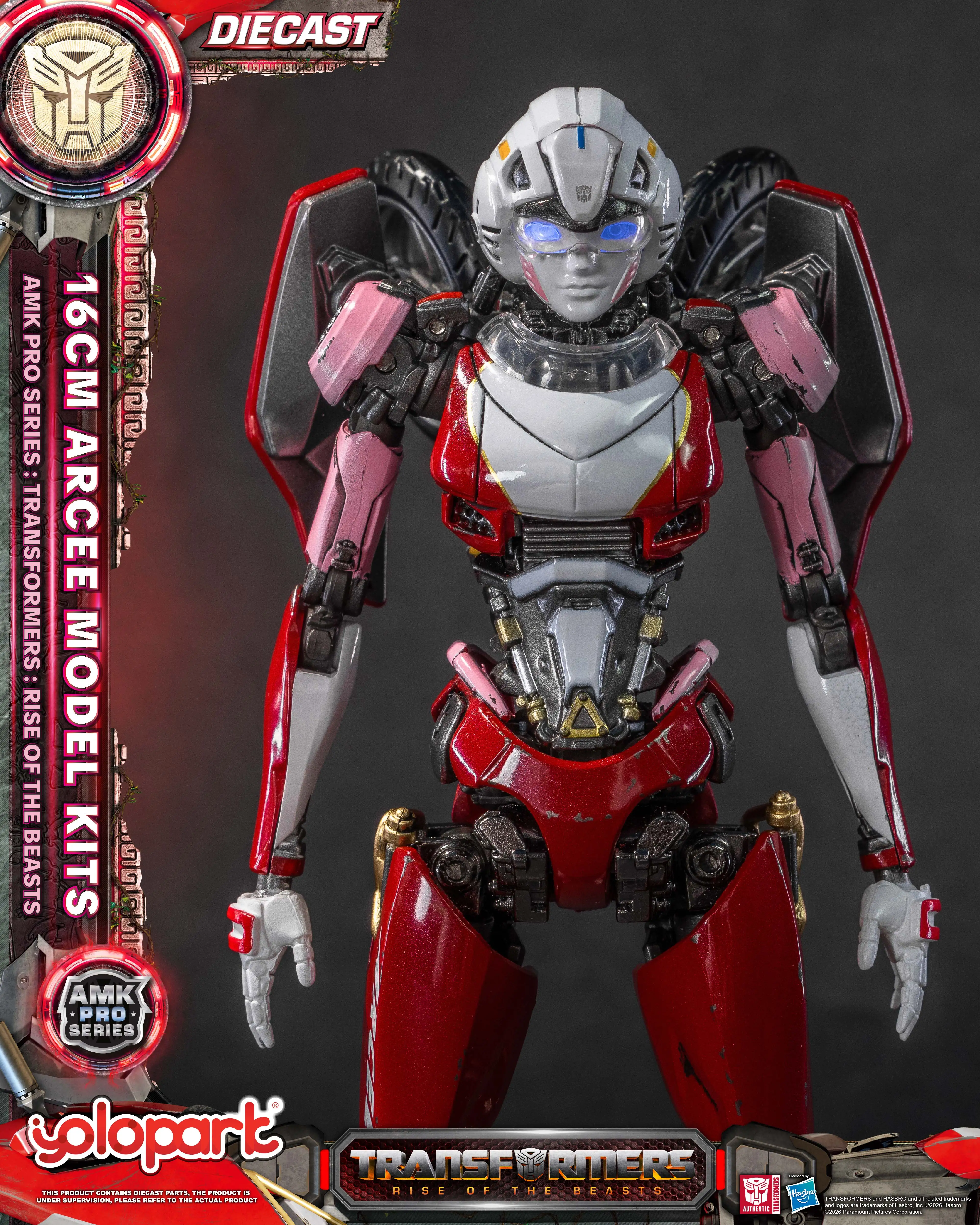 

YOLOPARK TRANSFORMERS RISE OF THE BEASTS AMK PRO Series Arcee Model Kit Toy for boys girls