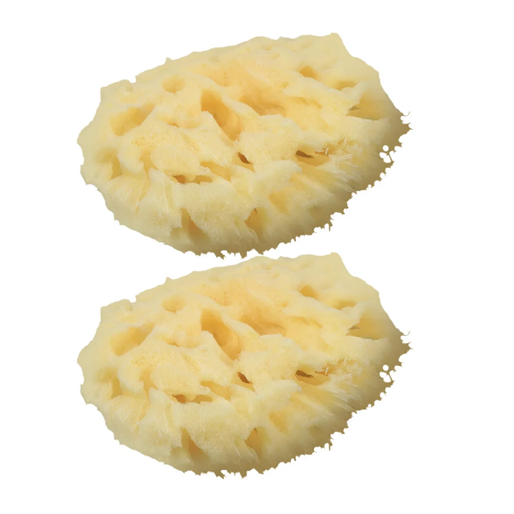 

2pcs Natural Honeycomb Sea Bath Shower Sponge Chemical-Free Ultra Soft Mildew Resistant For Adults Seaweed Sponge Bath Ball