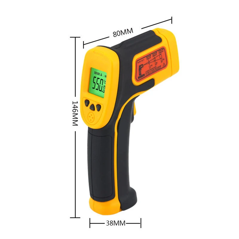 Infrarot-Thermometer LCD-Display berührungs lose digitale Thermometer für die Indoor-Outdoor-Industrie as530