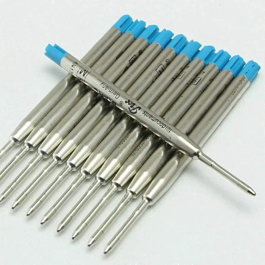 10 قطعة طبعة محدودة MB عبوة عالمية أسود/أزرق لحبر جاف مدرسة مكتب الكتابة ملحقات الحبر السلس AB8 لا صندوق