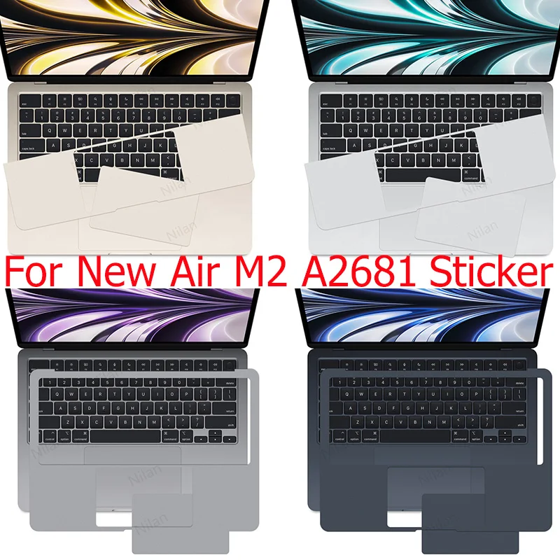 for MacBook 2024 Air 15 A2941 13 M2 A2681 Pro 14 16 M3  sticker protect film Palms Guard Rest Cover+Trackpad /body Protect Skin