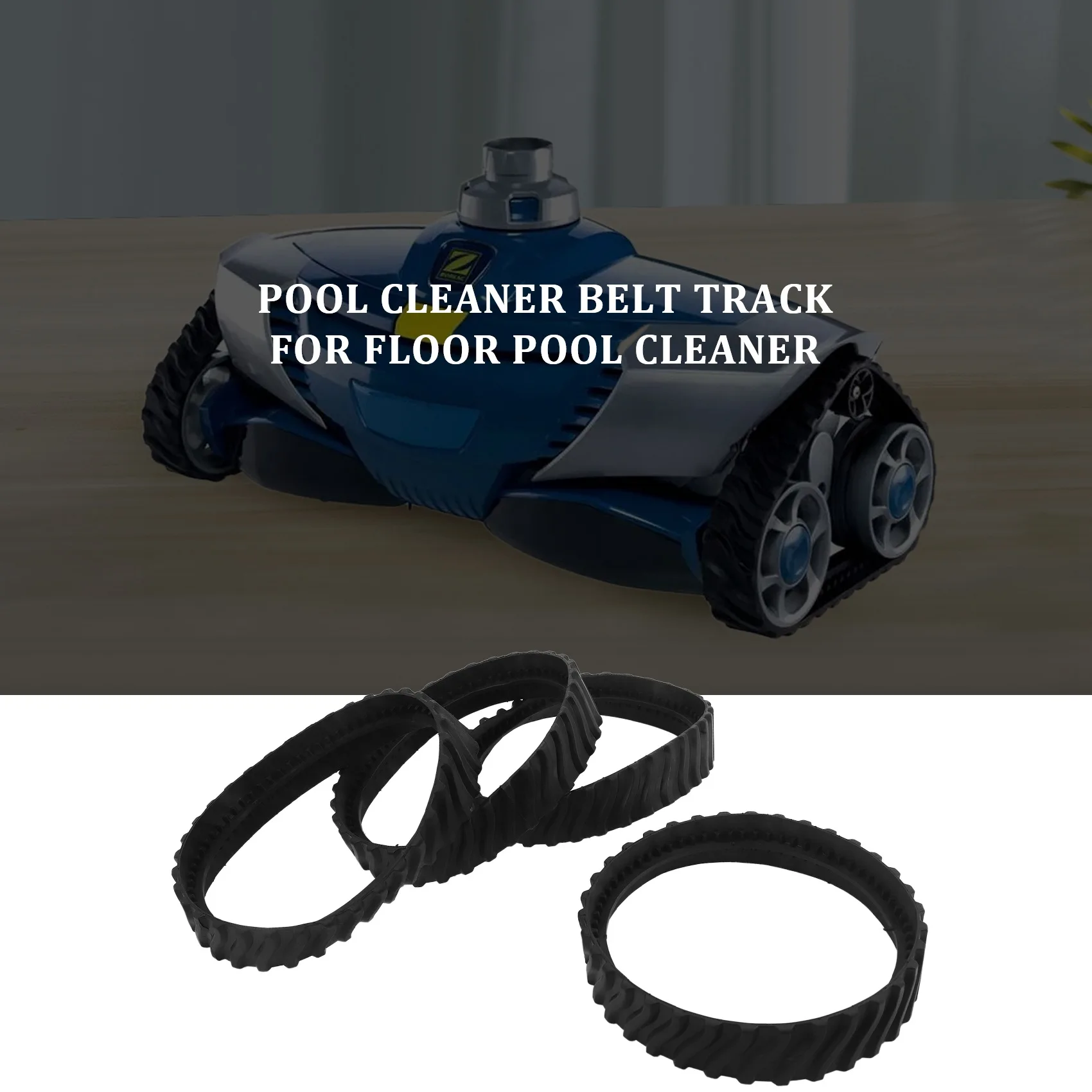 4Pcs Exact Track Replacement In-Ground Pool Cleaner Heavy Duty Rubber Track for Zodiac MX8 Elite MX6 Elite MX8 Mx6