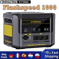 VTOMAN Flashspeed 1000 Portable Power Station, 1000W(2000W Peak), 828Wh LiFePO4 Battery, with AC/USB/DC Output Ports