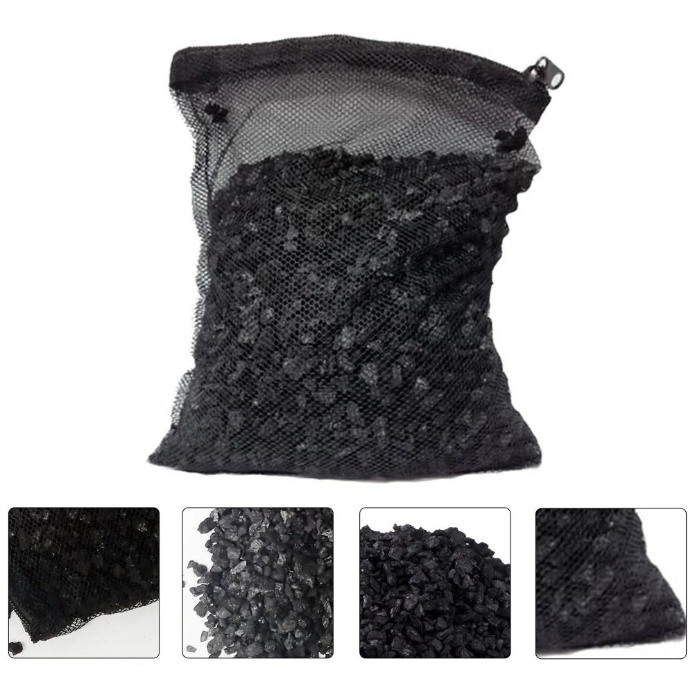 Filtered Coconut Shell Charcoal Aquarium Tank Strainer Suite Fish Tool Material for Turtle