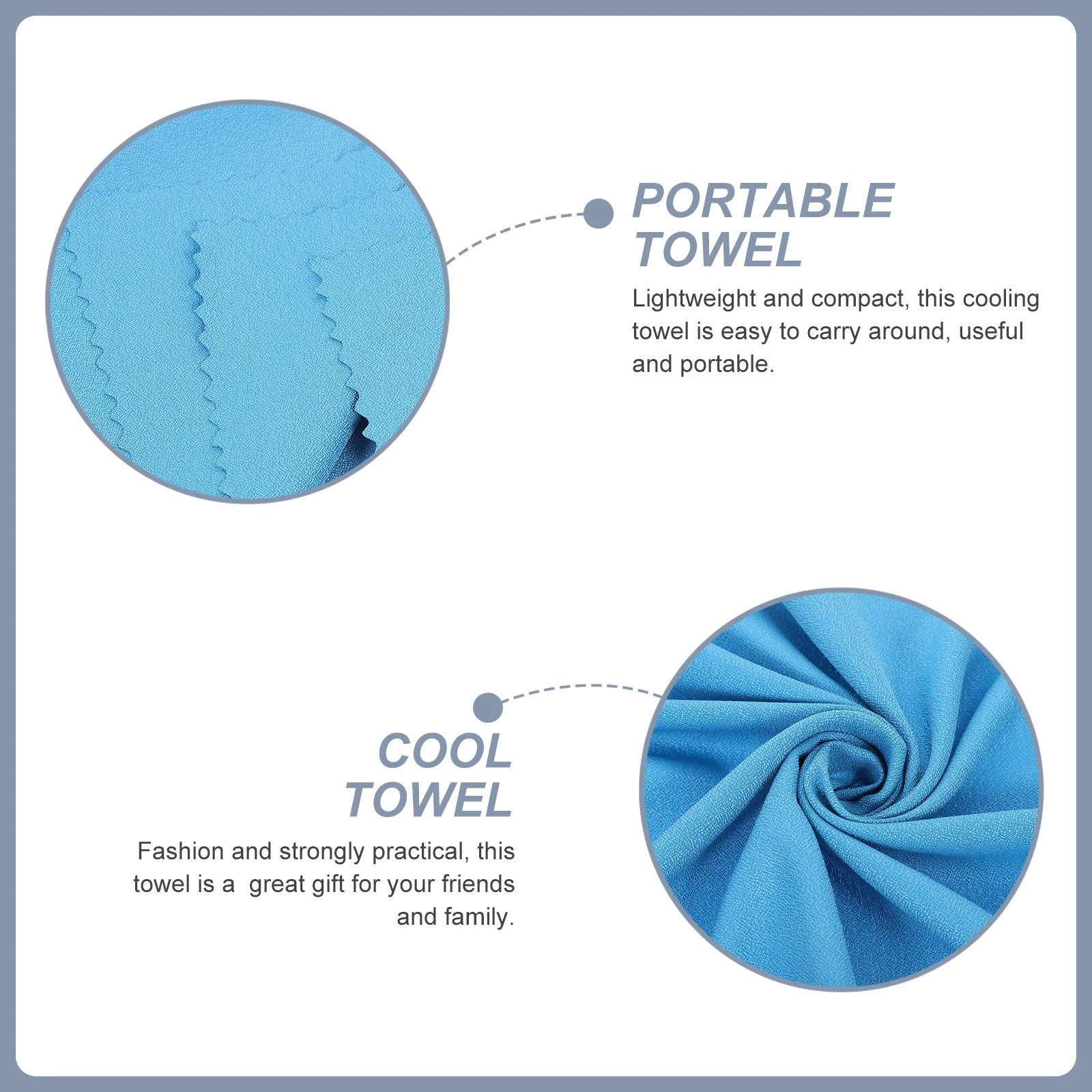 

1Set Towel Fast Drying Neck Wrap for Sports Exercise Yoga Cycling Travel Gifts Cooling Towels Cold Towel