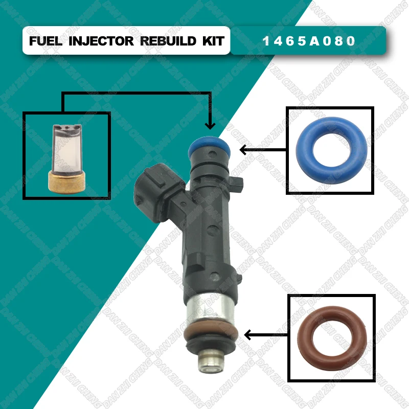 

4 set Fuel Injector Service Repair Kit Filters Orings Seals Grommets for 07-13 Mitsubishi Outlander 3.0L V6 1465A080