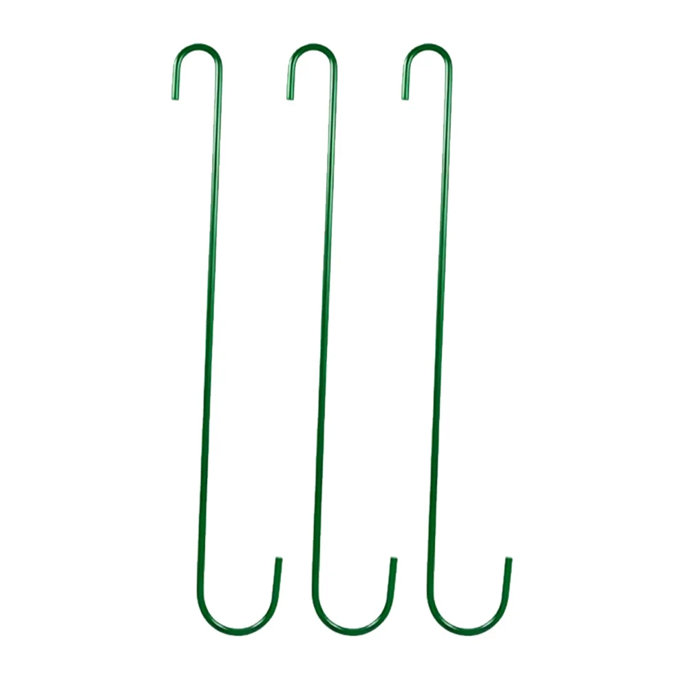 Heavy-Duty 30CM S Hooks 3 Pack for Hanging Outdoor Decor Including For Bird Feeders Lanterns String Lights and Tools
