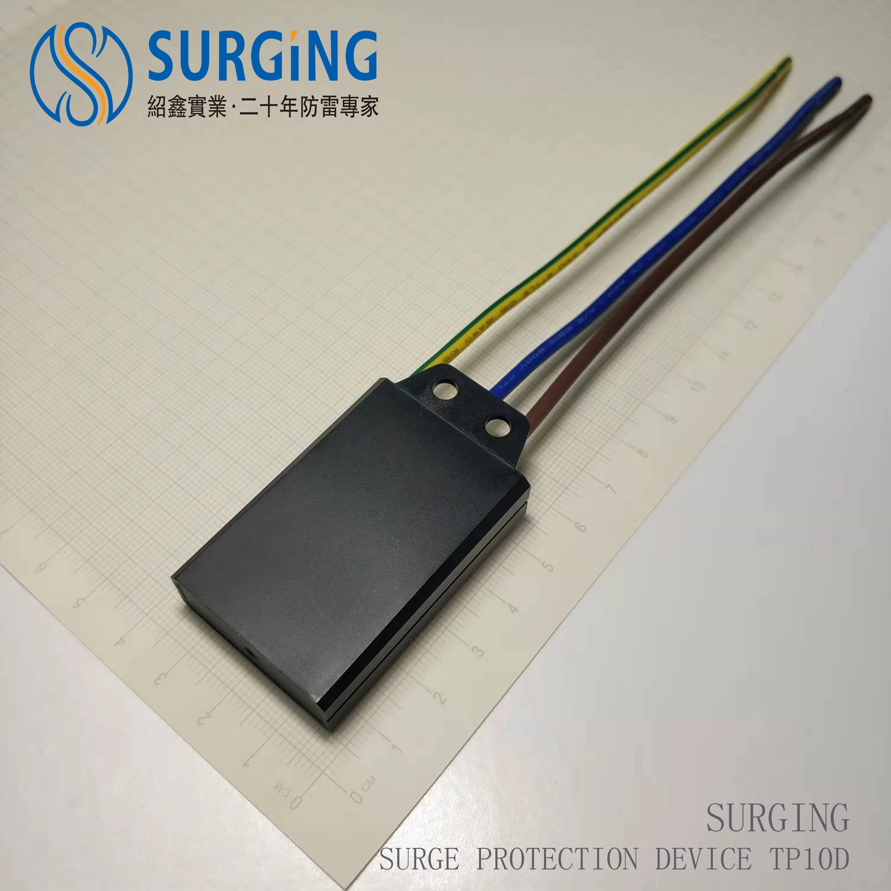 Farola de iluminación LED para exteriores, protector contra sobretensiones SPD pararrayos, TP20D 20KV, 2 piezas