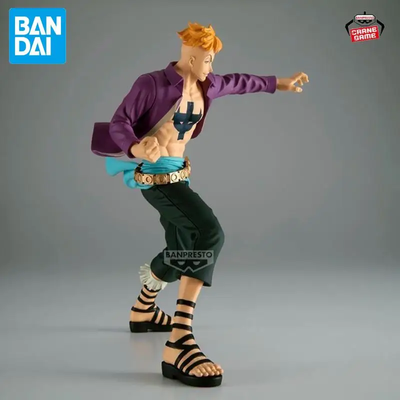 Oryginalna figurka Bandai Banpresto One Piece Battle Record Collection Marco PVC 14 cm, kolekcja anime, model, zabawka, prezent