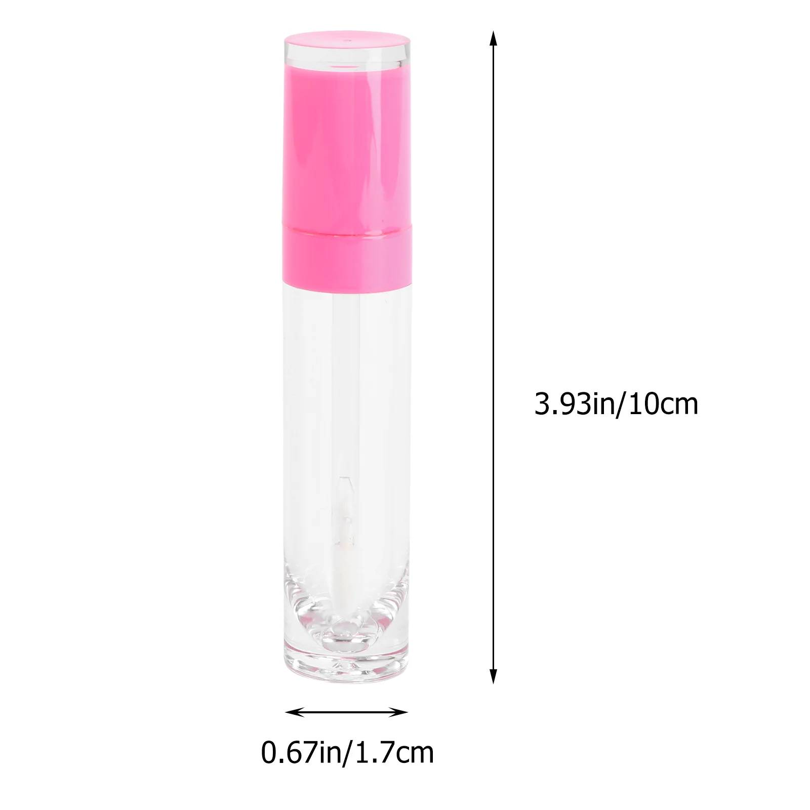 4 Pcs Empty Tube of Lip Gloss Laboratory Clear Tint Bottles Small Holder Organizer Filling