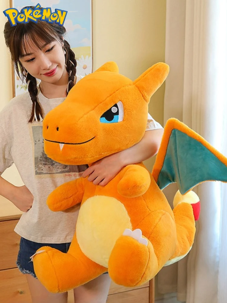 35/45/65Cm Pokémon Knuffel Charizard Knuffels Cartoon Anime Gevulde Kawaii Ornamen Comfortabele Zachte Pop kinderen Speelgoed Gift - afbeelding 2