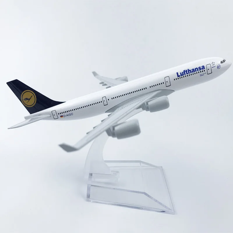 

German Lufthansa 340 16CM Alloy Aircraft Model Aviation Gift