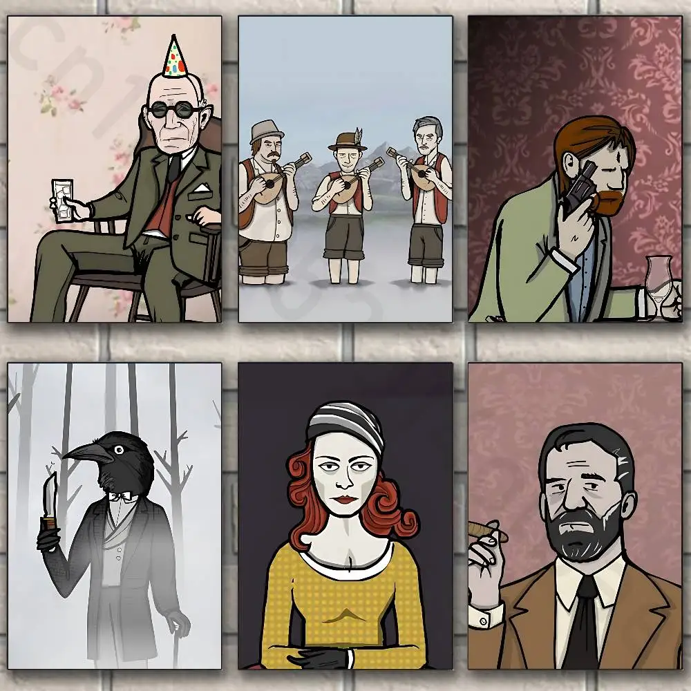 

Game R-Rusty Lake new group Poster HD home decor sticky wall waterproof home living room bar aesthetic decor