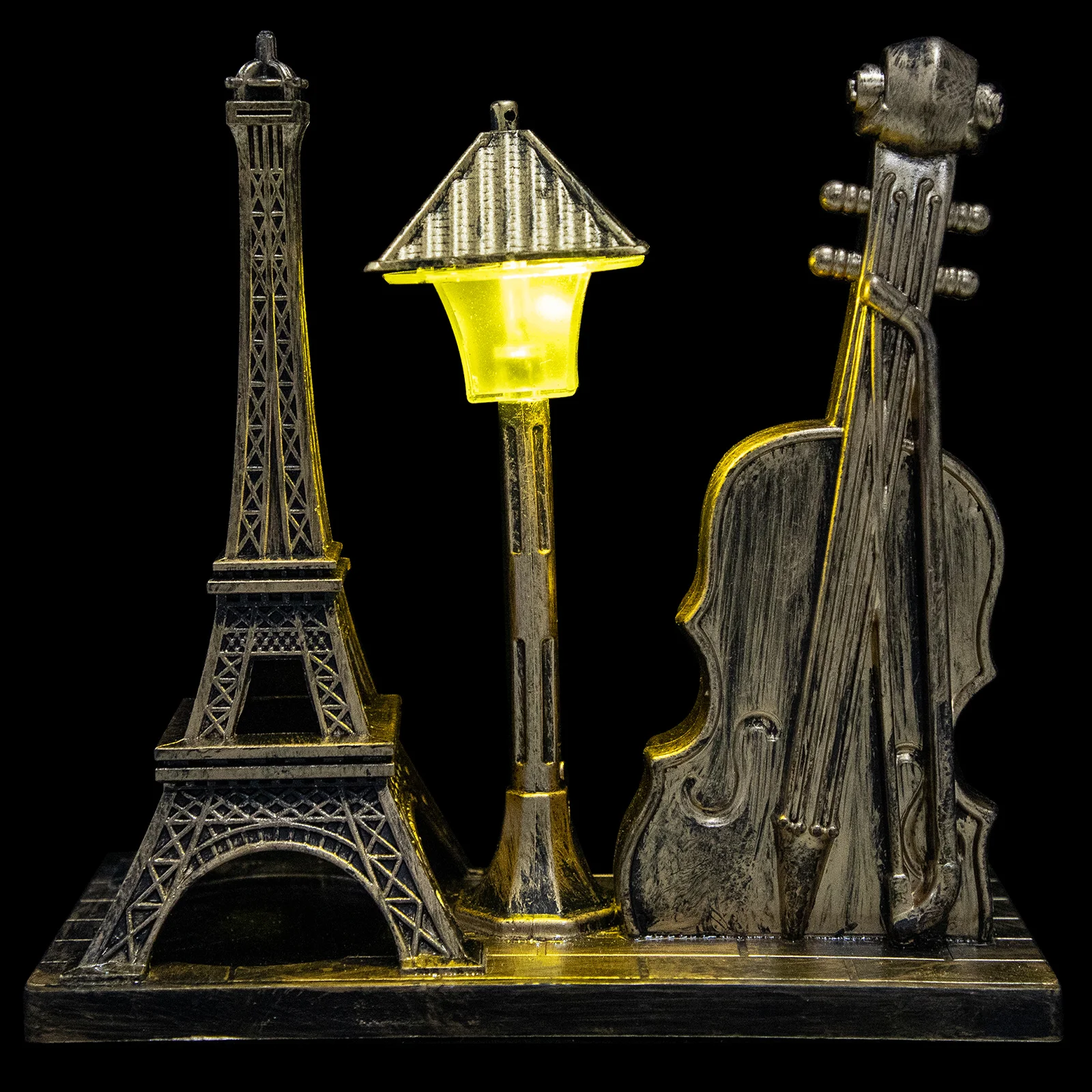 

Retro Luminous Ornaments Vintage Style Eiffel Tower Desktop Night Light Decorative Office Decoration Gift