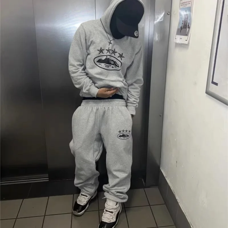 

Высококачественная американская уличная толстовка с капюшоном, хлопковая осенне-зимняя верхняя одежда, повседневная спортивная одежда для пар