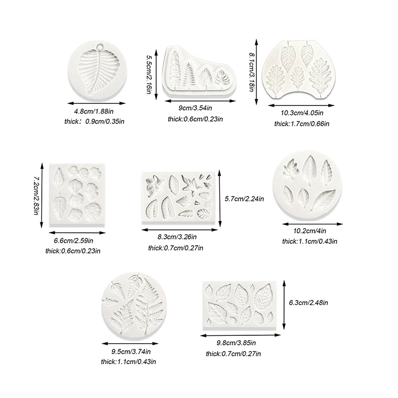 1Pc Liście Forma do ciasta Liść żółwia palmowego Silikonowa forma do ciasta Sugarcraft Czekoladowa forma do pieczenia Dekoracja ciasta Narzędzia kuchenne