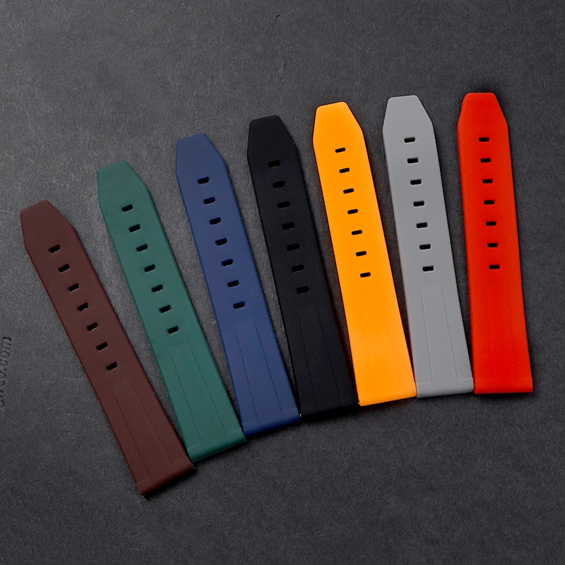 Silicone Watchbands Quick Release Rubber Watch Straps 18mm 20mm 22mm 24mm Tropic Breathable Waterproof Wristwatch Band