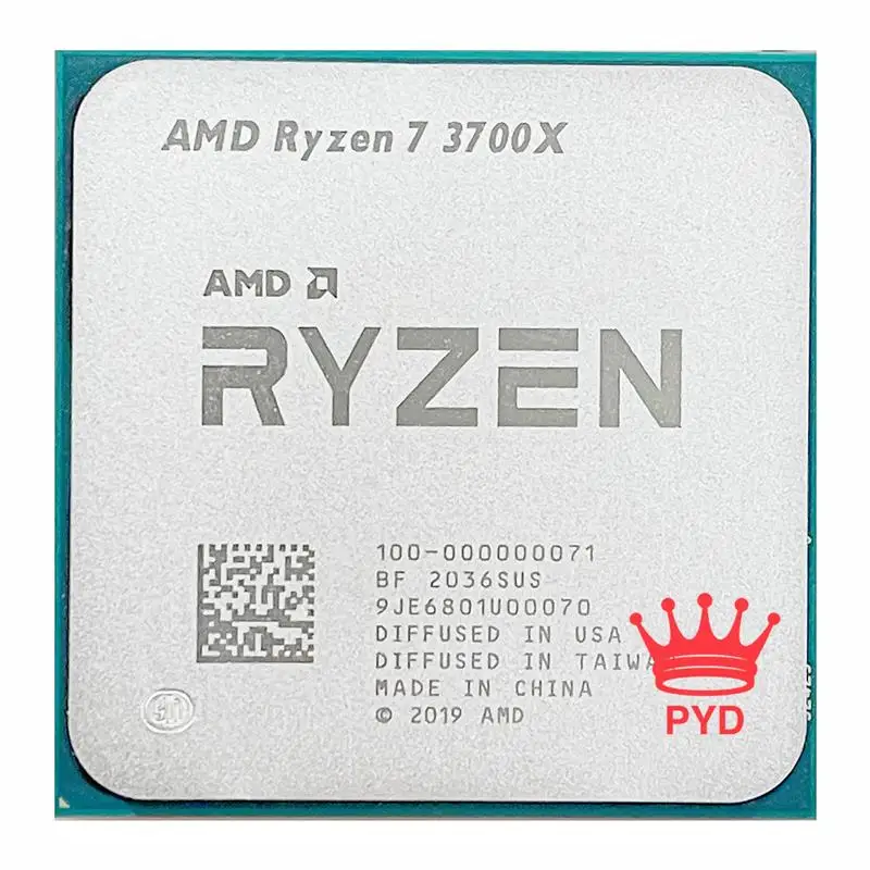 

New AMD Ryzen 7 3700X R7 3700X 3.6 GHz Eight-Core Sixteen-Thread CPU Processor 65W 7NM L3=32M 100-000000071 Socket AM4