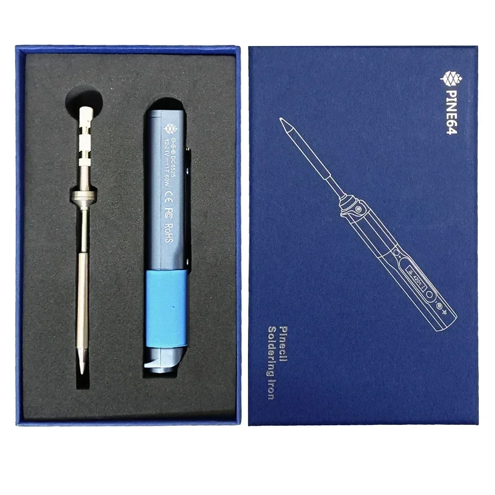 Original Pine64 V1 Soldering Iron Pinecil BB2 With Silicone Cable 65w Adapter Kit TS-B2 Original Official Open Source Firmware