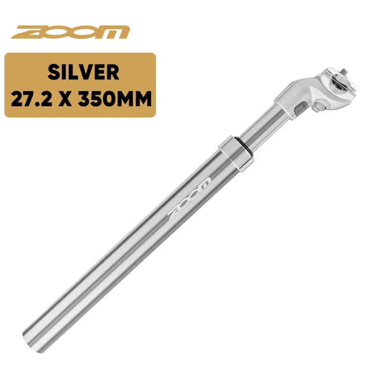 ZOOM Fahrrad-Sattelstütze mit Federung, 27,2/31,6/28,6/30,4/30,8/33,9 mm, MTB-Sattelrohr, 350 mm Stoßdämpfer, Sattelstütze, Fahrradteile