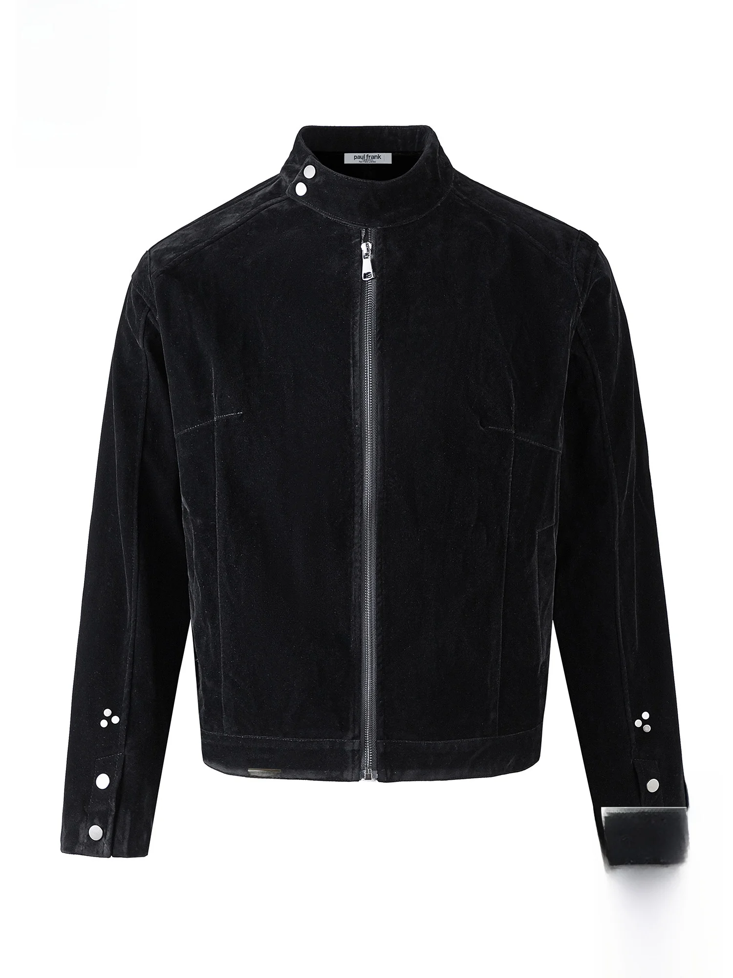 

Мужская куртка Paul Frank Monkey High Street с воротником-стойкой, модная, весенне-осенняя, из замши, в стиле ретро, мотоциклетная одежда, верхняя одежда