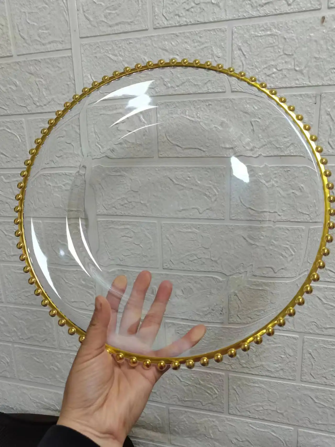 Imagem -05 - Bandeja Transparente para Decoração de Eventos Placa de Carga Centros de Casamento Talheres Show e Salver 13 in 100 Pcs