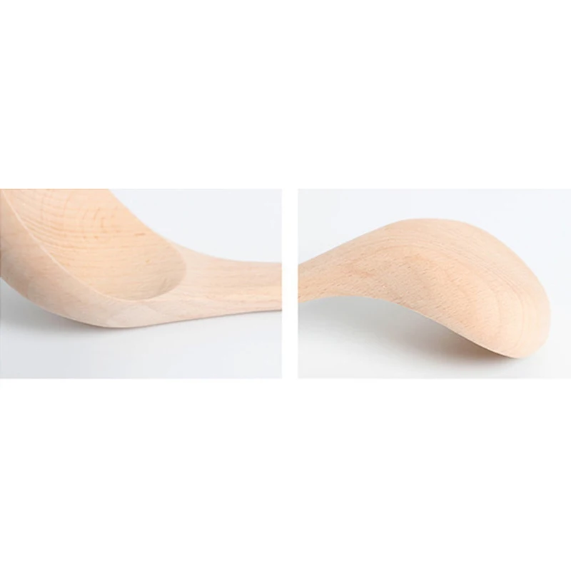 2 Pcs Kitchen Cooking Straight Handle Wooden Wood Soup Scoop Spoon Ladle,Not Hurt The Soup Spoon