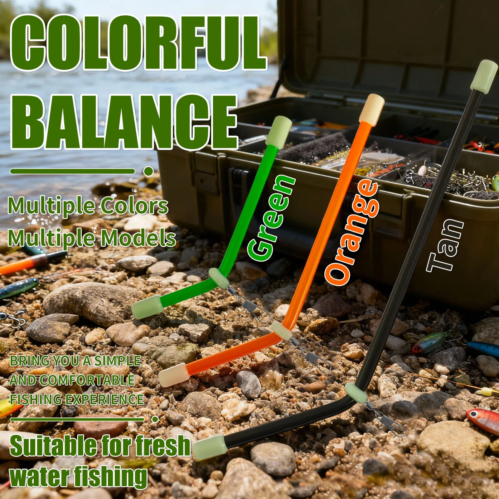 3-Color & Size Set: Anti-Tangle Leader Stems for Feeder & Method Fishing | European Carp Rigs