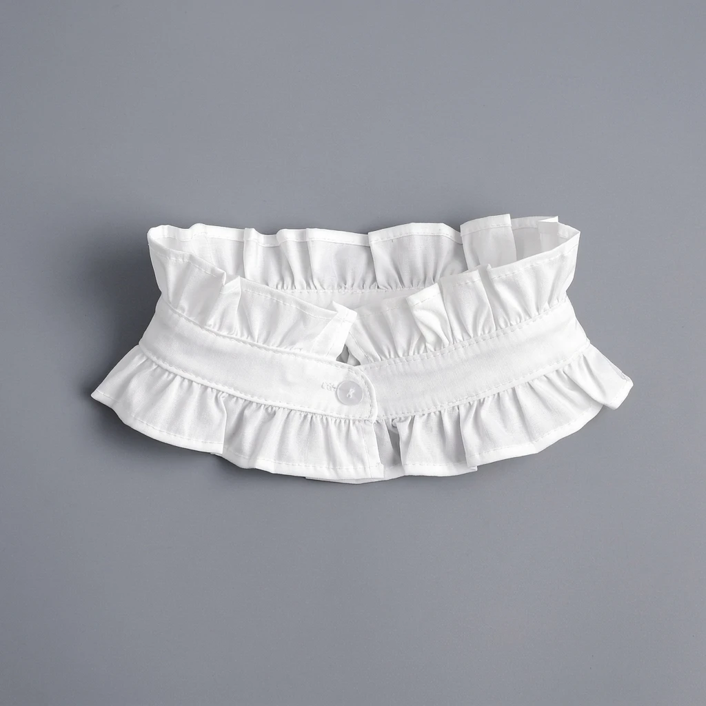 Kép 4: Francia styles ruffled Ál- Csőbilincs számára Anyaállat Csináltatás Bíróság Széria Lecsavarható neckwear Kapcsolat retro Rakott decorativa Csőbilincs